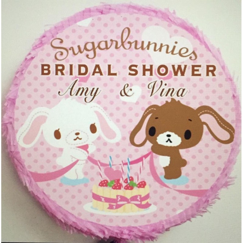 pull string pinata sanrio sugar bunnies