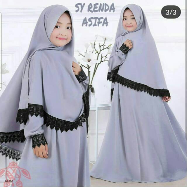 Syari renda asyifa / gamis anak asyifa