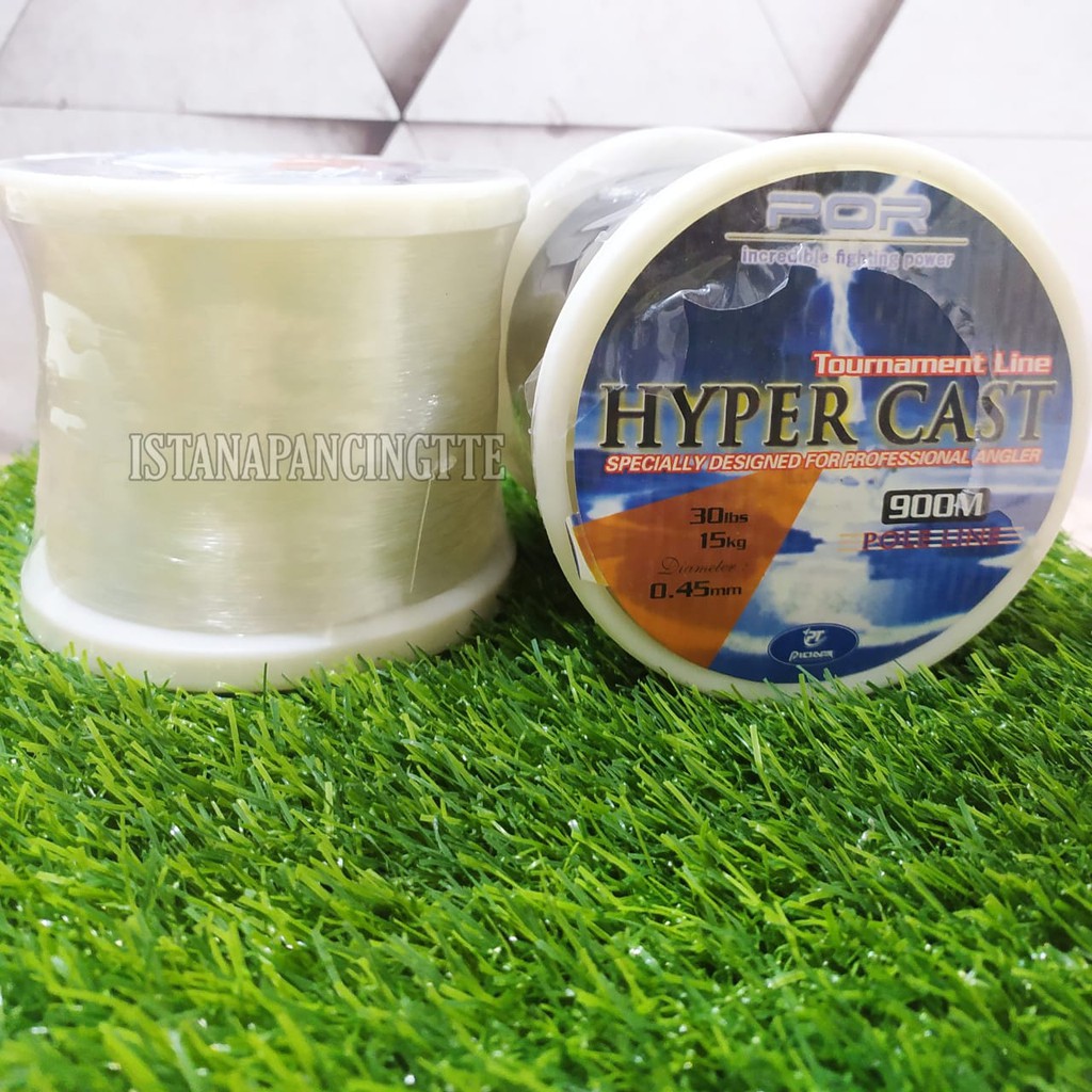 SENAR HYPER CAST GREEN DAN WHITE SIZE 20LBS/25LBS/30LBS/35LBS/40LBS/50LBS/60LBS MANCING MANIA