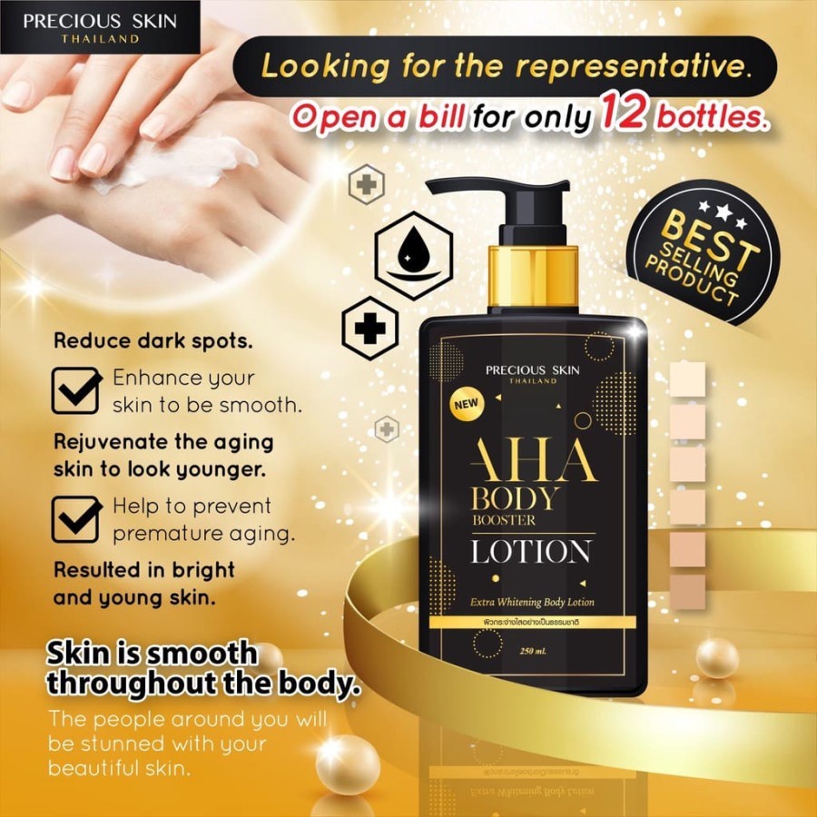 AHA BODY BOOSTER LOTION 250ML - AHA BODY LOTION BPOM 250ML ORIGINAL