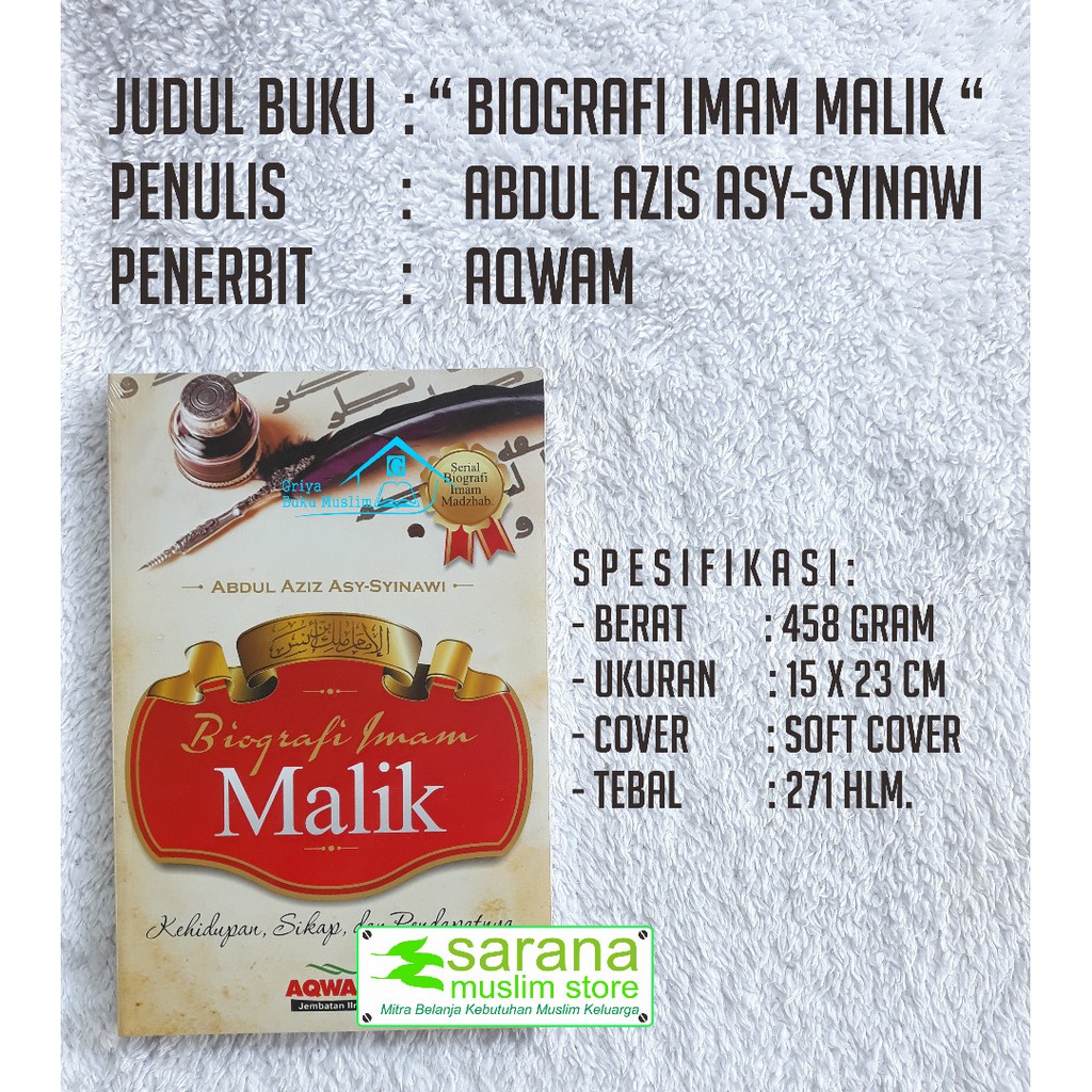 Buku Biografi Imam Malik