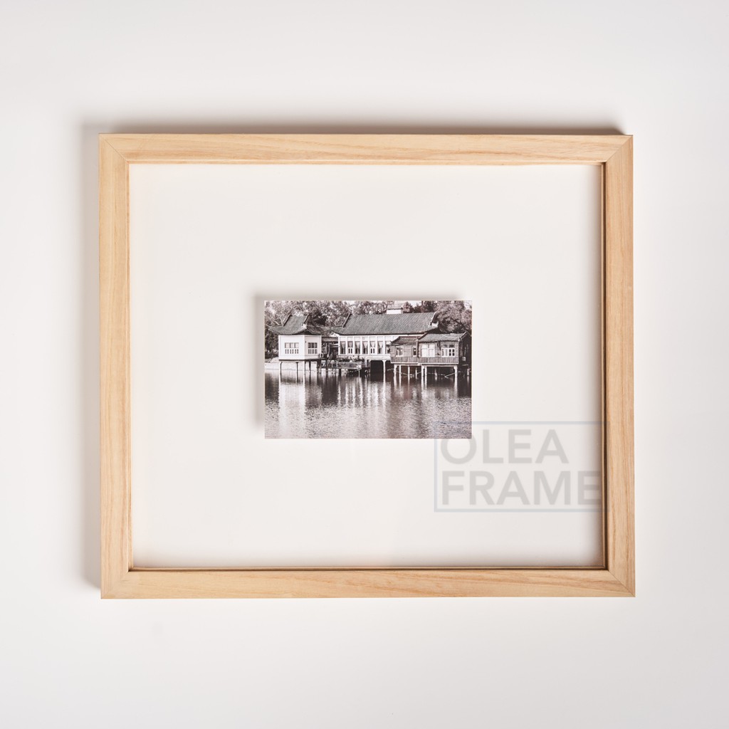 Jual Bingkai Foto Kayu Floating Coklat - Frame Foto A4 | Shopee Indonesia