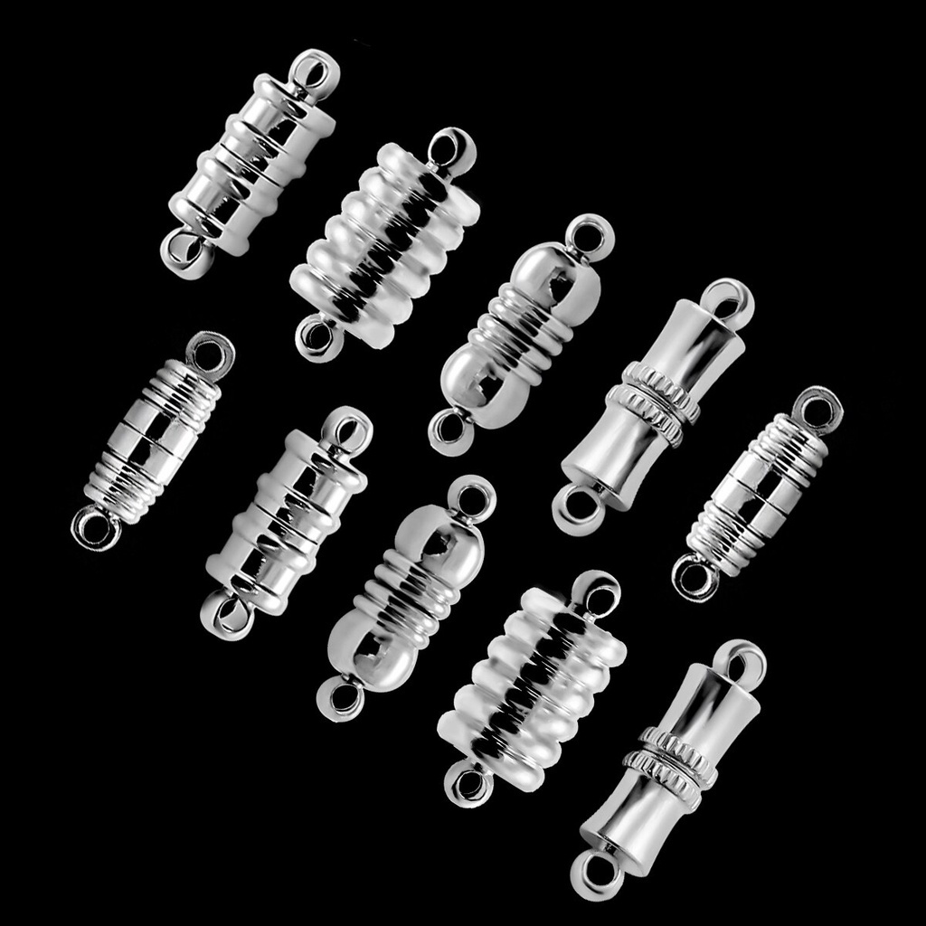 2 Set Konektor Clasps Magnetik Bahan Alloy Untuk Membuat Perhiasan Gelang Dan Kalung