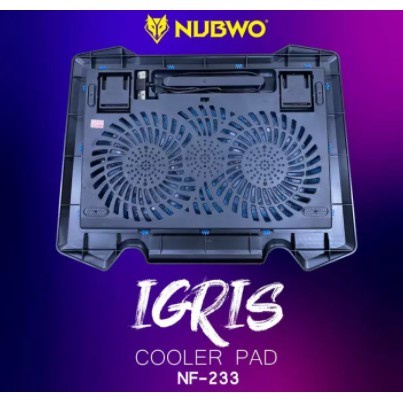 Cooling Pad 10 - 17 Inc Two Fan Nubwo NF-233 Igris Cooler Pad