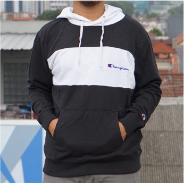 two tone champion hoodie