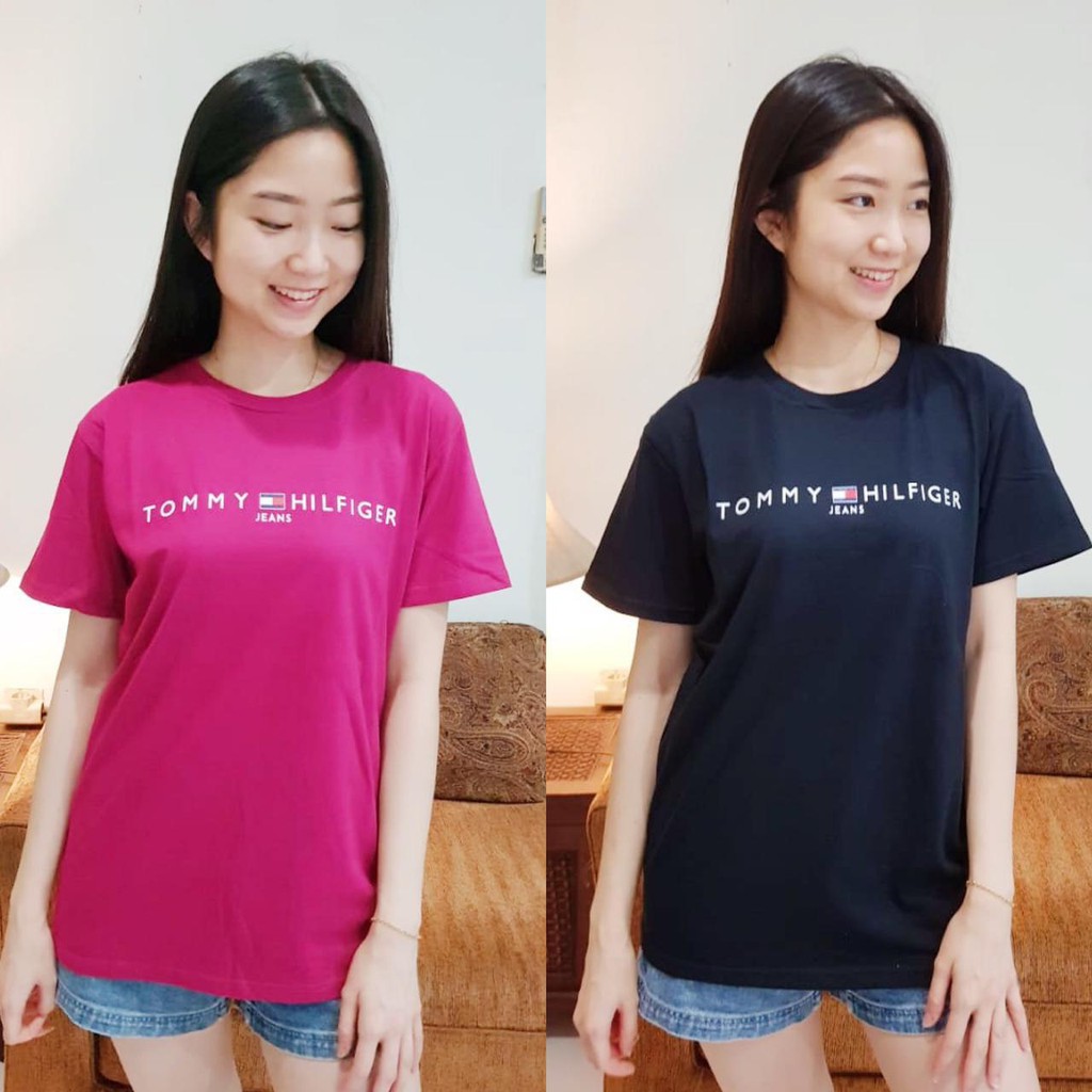 Dollarteeshop Kaos Wanita Lengan Pendek - Kaos Wanita Murah - Kaos Distro - Tommy Small Logo