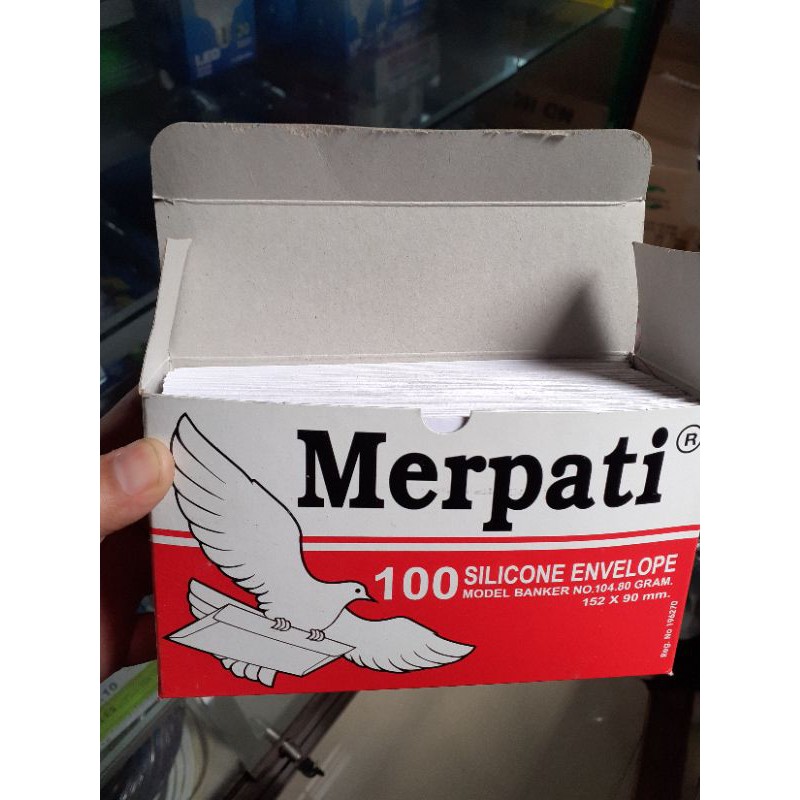 

[COD] Isi 100 lembar Amplop Merpati LemTanggung ukuran 152x90mm