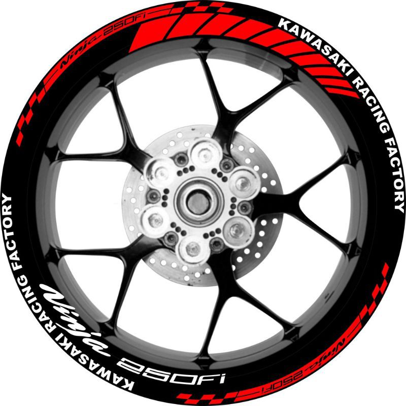 cutting sticker list velg velk Kawasaki Ninja 250Fi.stiker pelek Kawasaki Ninja 250Fi.