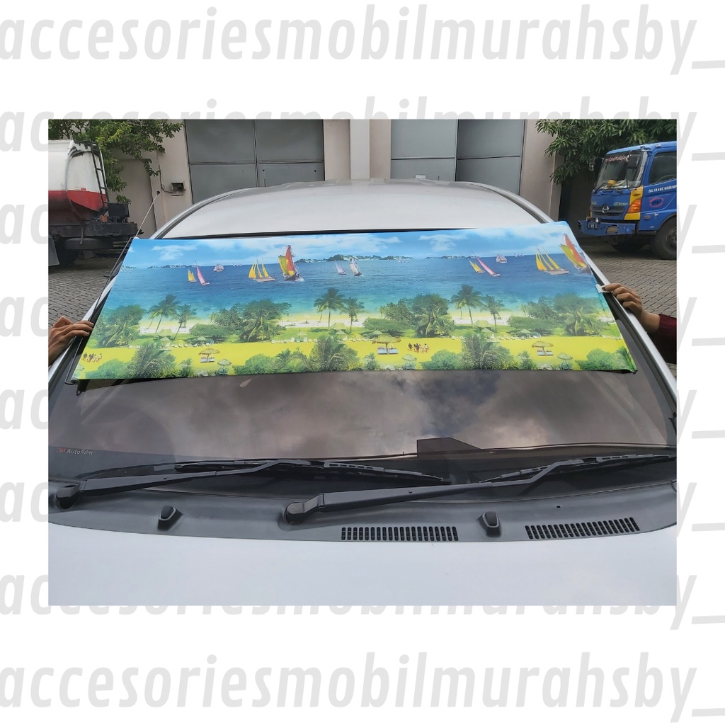 Sun Sheild Pelindung Matahari Kaca Mobil Krey Gulung Roll Universal