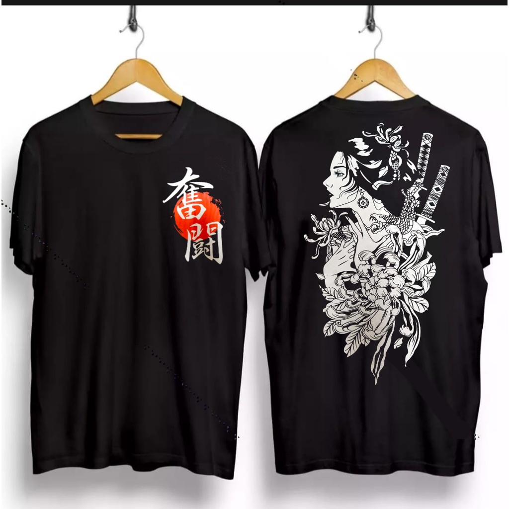 RGA's Distro / KAOS DISTRO PRIA WANITA / T-SHIRT / SABLON / KAOS SAMURAI GEISHA