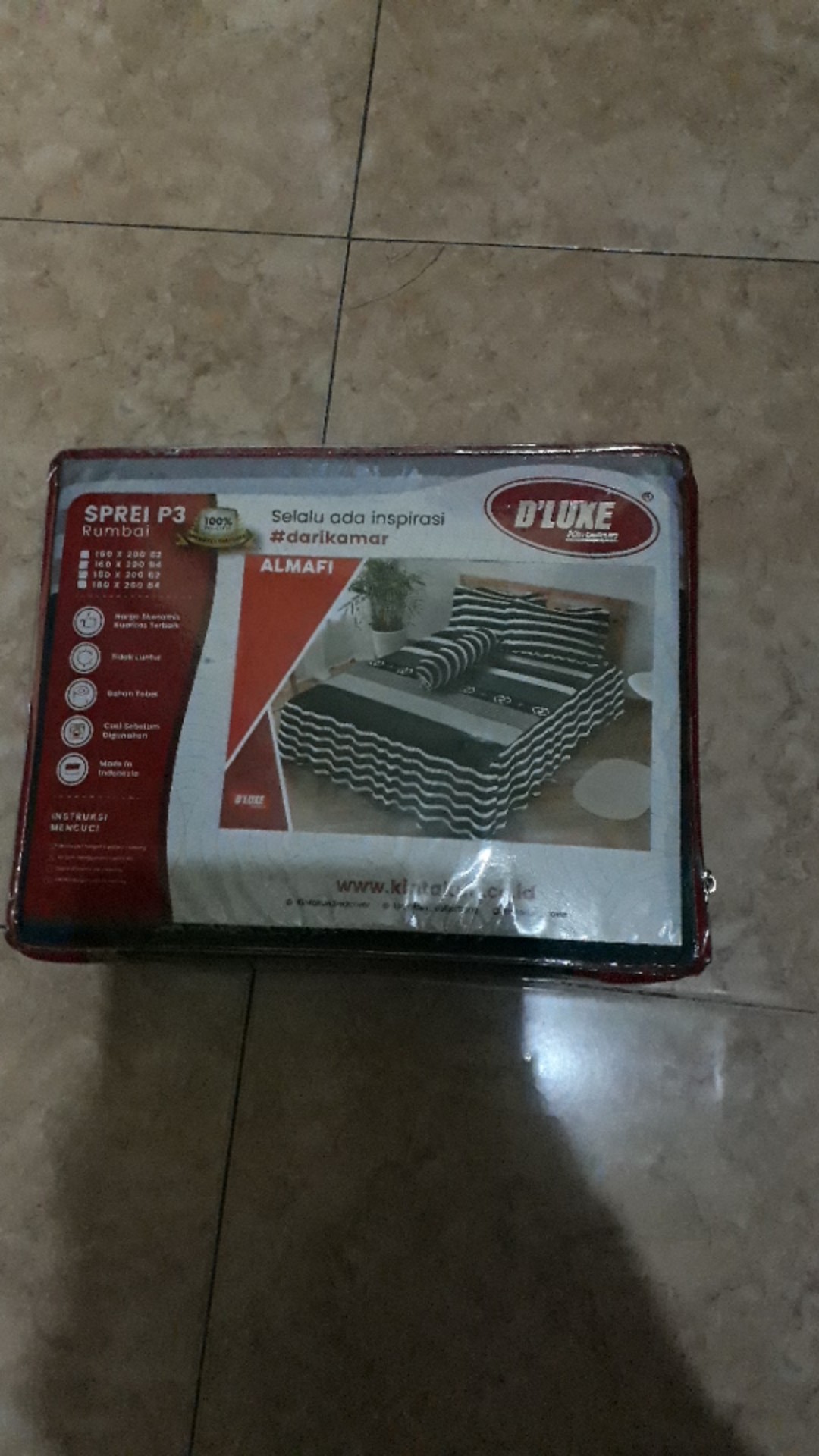 Gratis Ongkir...sprei Rumbai Kintakun De Luxe Original No 1. Uk 180 X 200