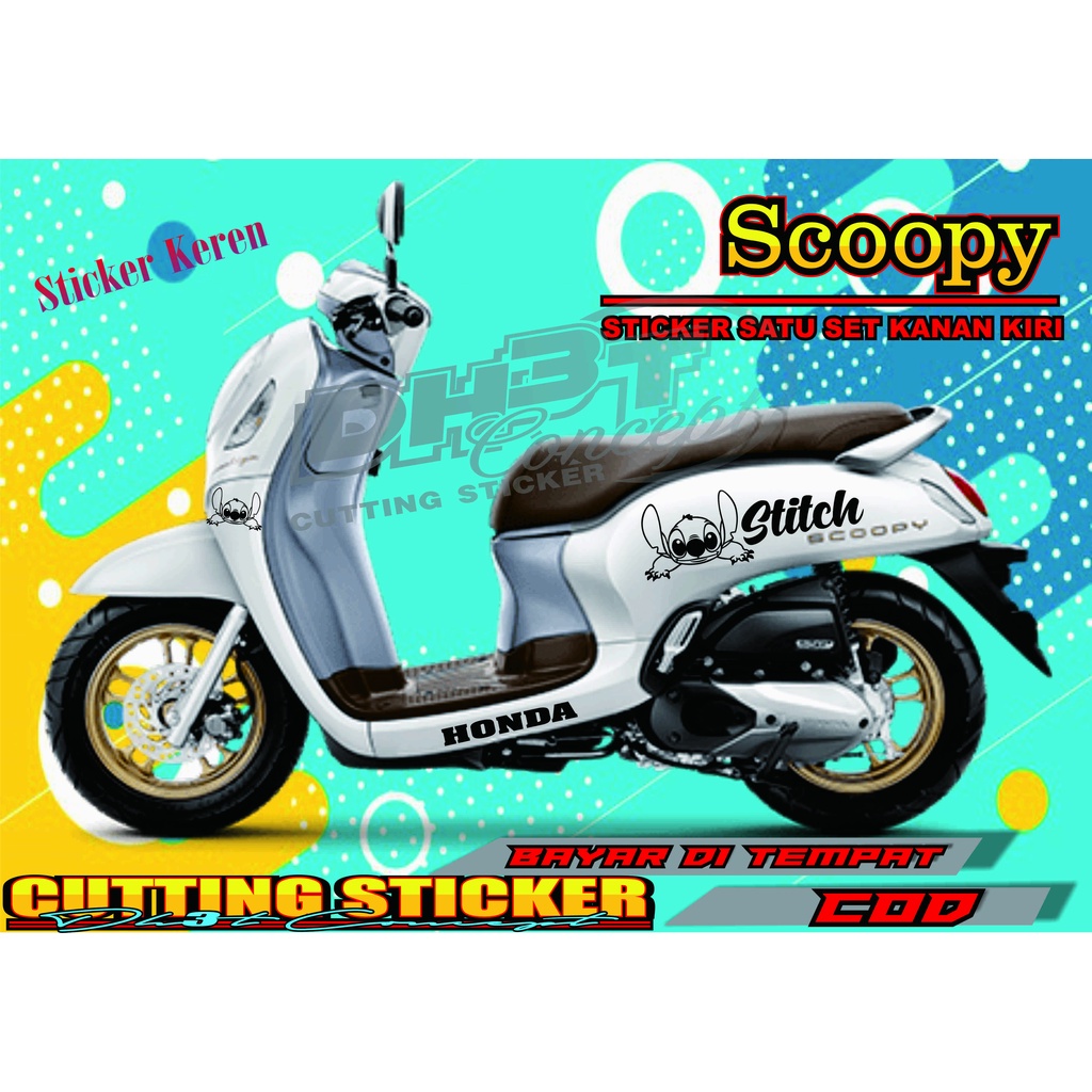 STICKER SCOOPY STRIPING STITCH SCOOPY PRESTIGE 2021