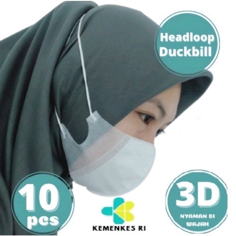 Masker Duckbill Orlee Hijab/Headloop/Earloop