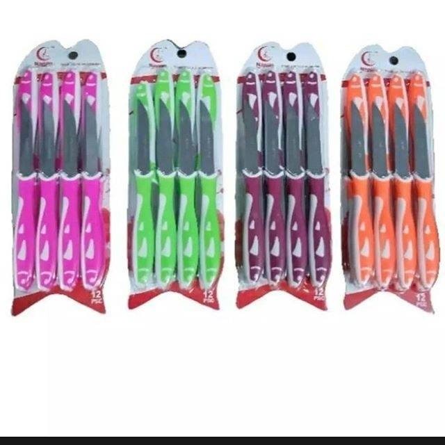 Pisau ikan / pisau motif ikan / pisau ikan 1 set 12 pcs