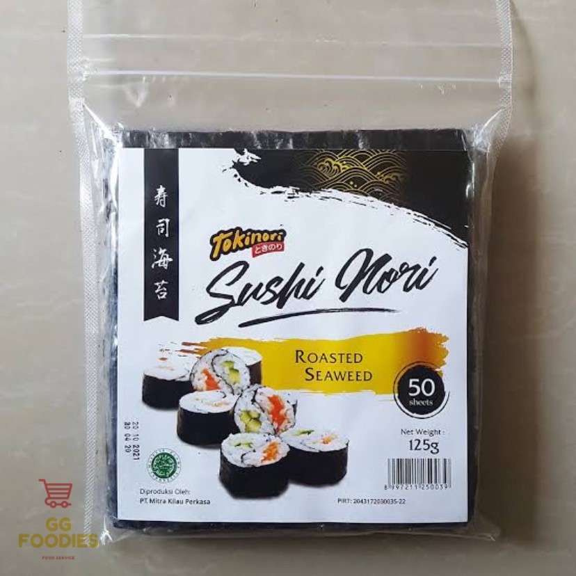 

SUSHI NORI ROASTED SEAWEED 50 SHEET - RUMPUT LAUT TOKINORI HAL