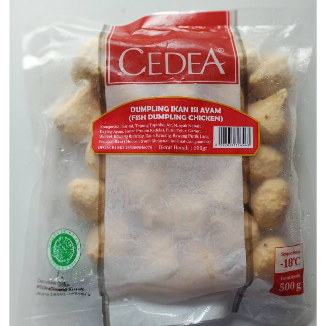 

Dumpling ikan isi ayam cedea 500gr