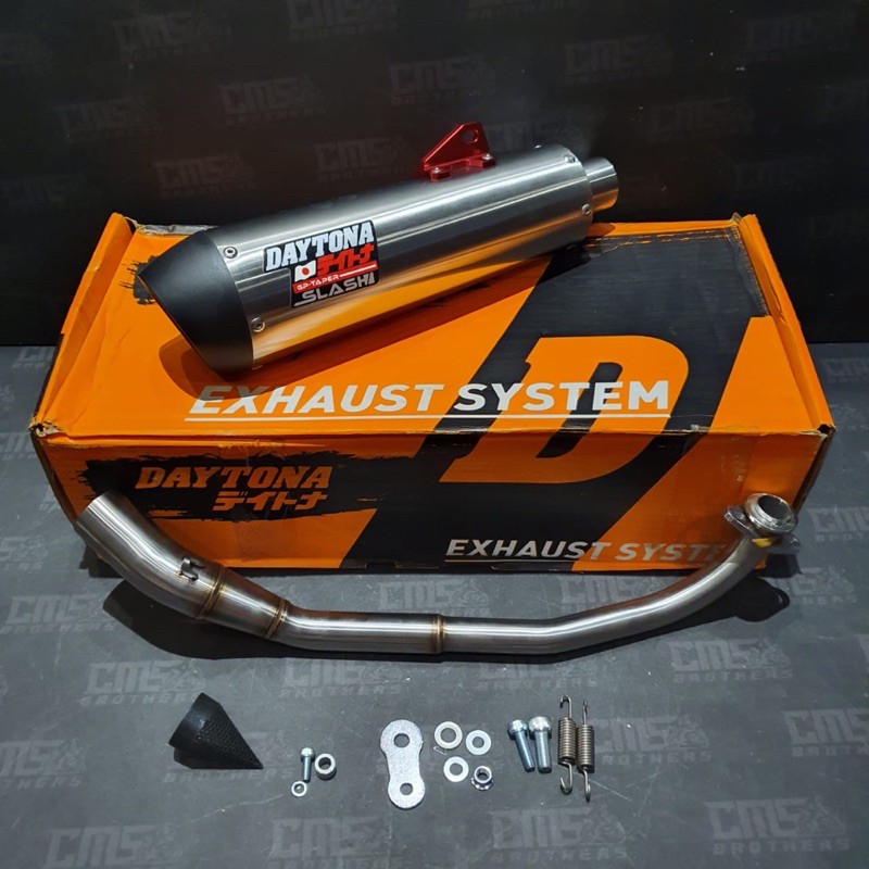 Knalpot Racing Daytona Slash GP Taper Free DB Killer Yamaha Nmax