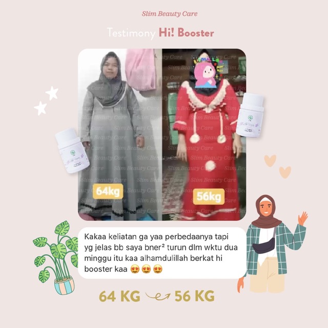 2 SBC HI BOOSTER (SLIMMING/DIET CAPSULE PELANGSING HERBAL) BPOM