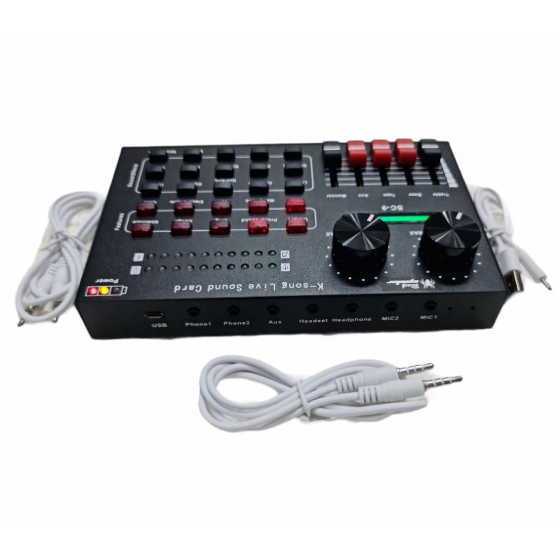 MIXER BLACKSPIDER SC9 MULTIFUNCTIONAL LIVE SOUNDCARD