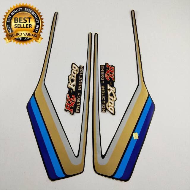 (COD) striping list body stiker yamaha rx king tahun 1990  hitam full set  kualitas terbaik ter mura
