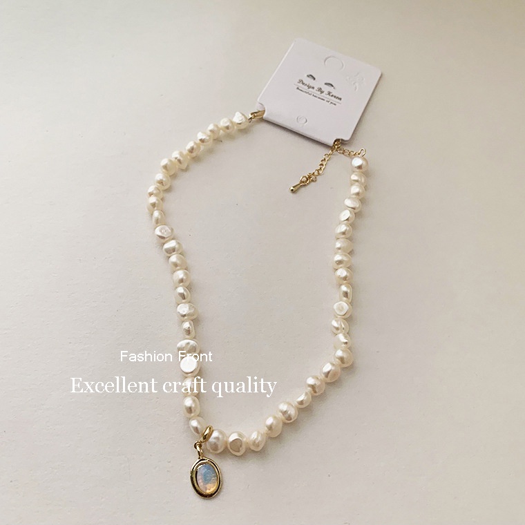 Kalung Mutiara Imitasi Warna Putih Untuk Wanita