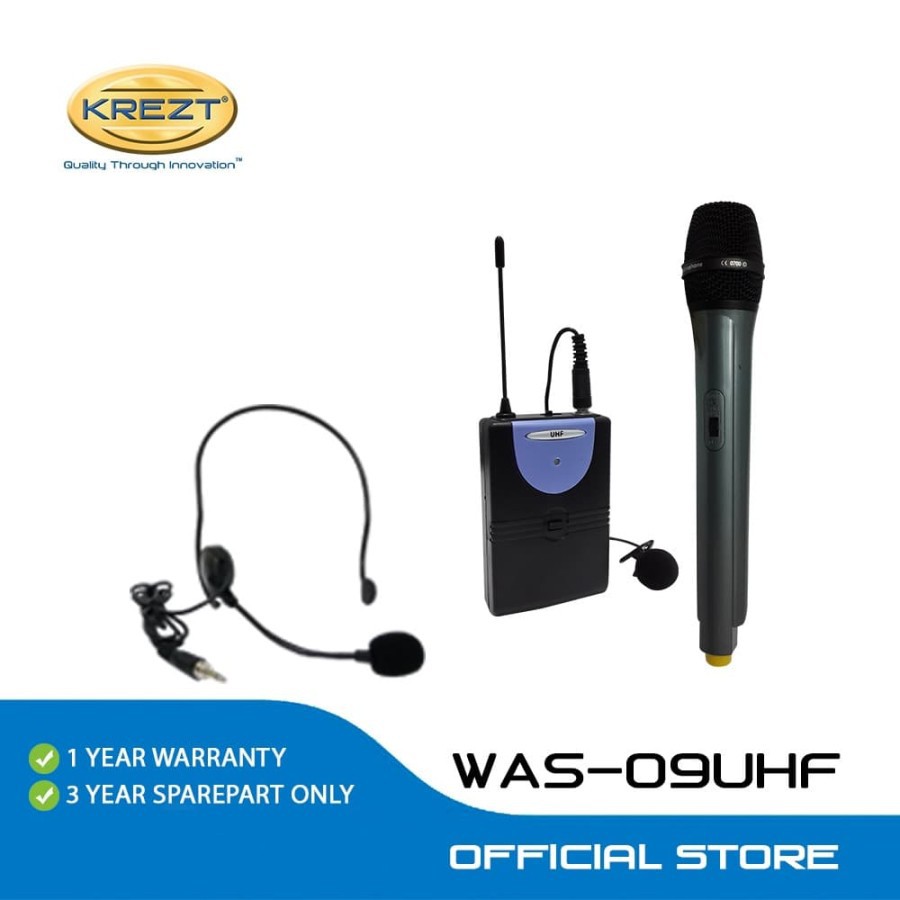 PORTBABLE WIRELESS PA AMPLIFIER KREZT WAS-09 UHF