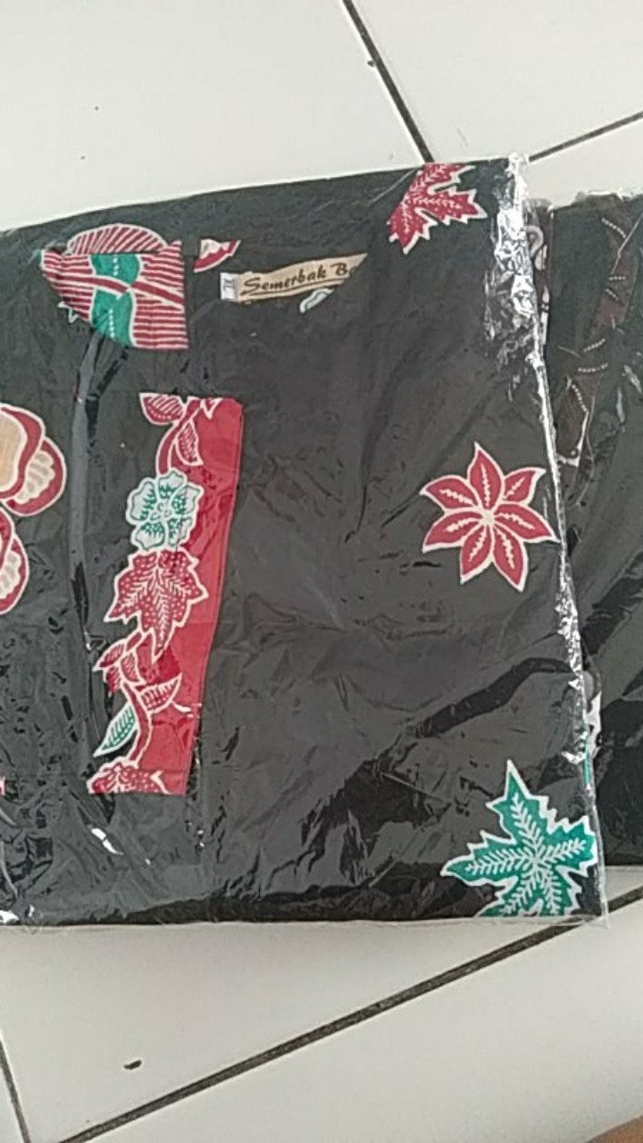 Tey-17 Batik Wanita Asj Sa Hrb026 Kenongo Kemeja Tosca Pendek