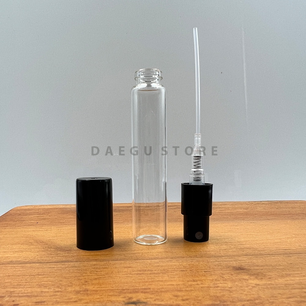 Botol 5ml Vial Spray Kaca Hand Easy Press / Model Press Tangan - Decant Travel Size Sample Parfum