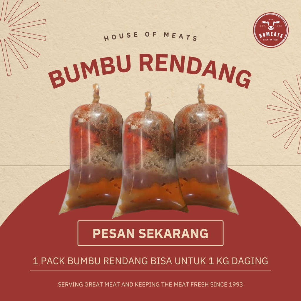 

Bumbu Rendang Kering Asli Padang Untuk 1 kg Daging Sapi