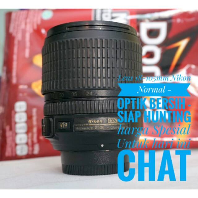 Lensa Kit 18 105mm Nikon Vr Normal Siap Pakai Shopee Indonesia