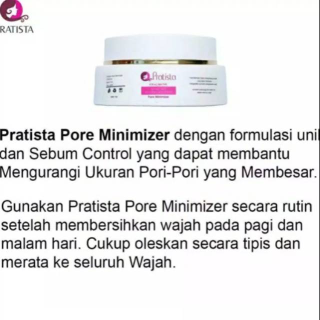 Cream Pengecil Pori-Pori Kulit Wajah : Pore Minimizer Pratista