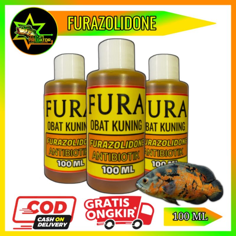 FURA [FURAZOLIDONE] OBAT KUNING IKAN HIAS 100 ML