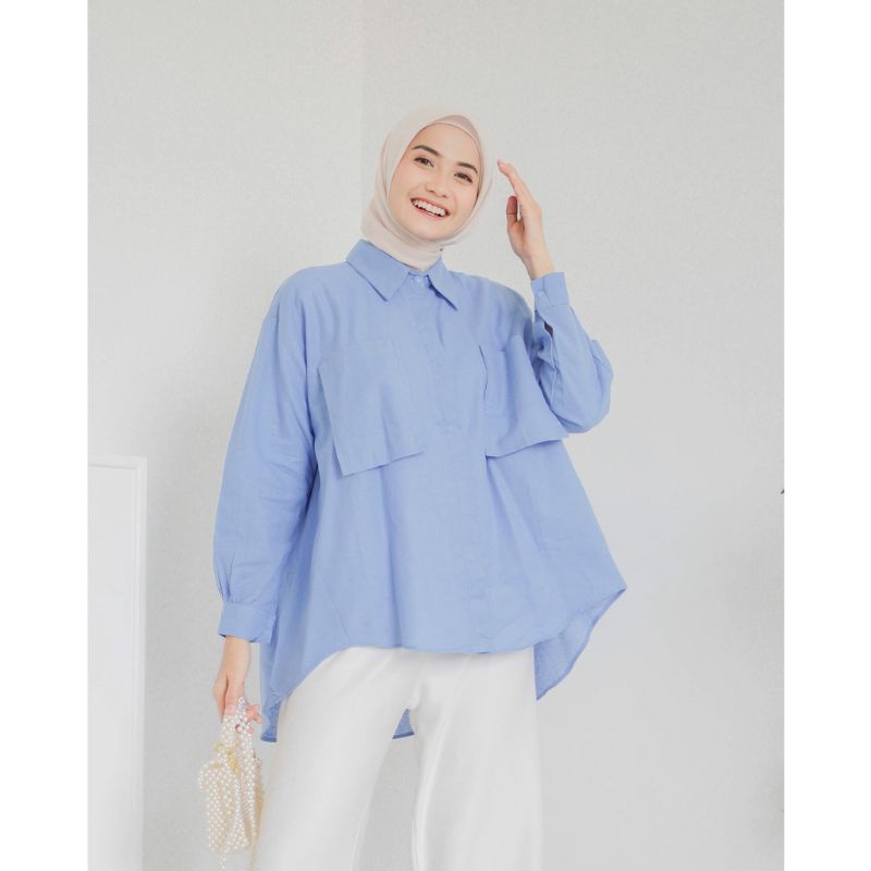 SB Jazlyn Linen Shirt / Kemeja Wanita Oversize