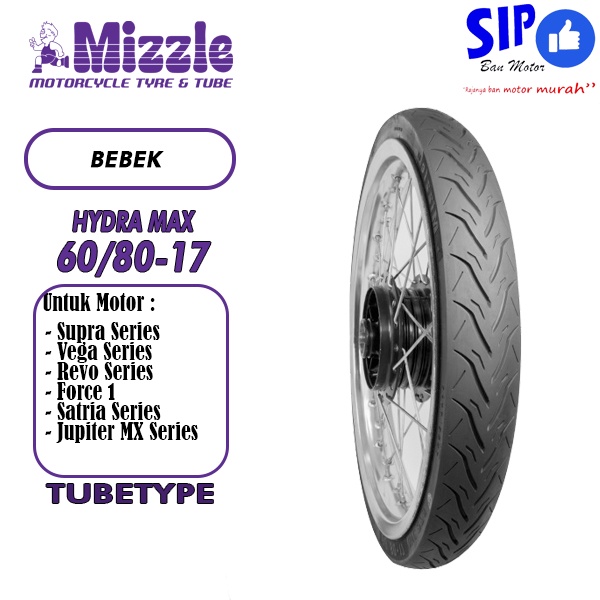 Ban drag race Mizzle Hydra MAX 60 80 17 tubetype bukan tubeless