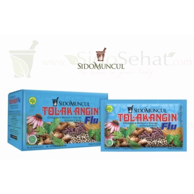 Tolak angin cair flu 15 ml per sachet ( meredakan flu &amp; masuk angin )