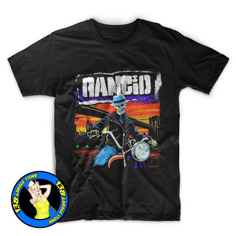 Baju band rancid skull limited 2 official design