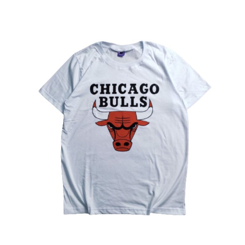 KAOS CHICAGO X NBA BAJU DISTRO WARNA PUTIH BISA COD