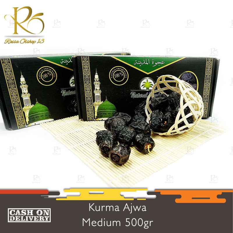 

500gr Kurma Ajwa Madinah NATURAL PRODUK