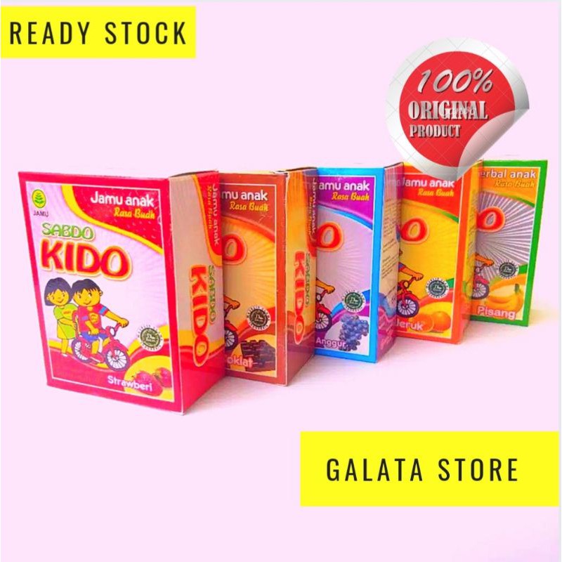 

Minuman Herbal Anak Sabdo KIDO Aneka Rasa Buah Sabdo Palon Isi 10 Sachet