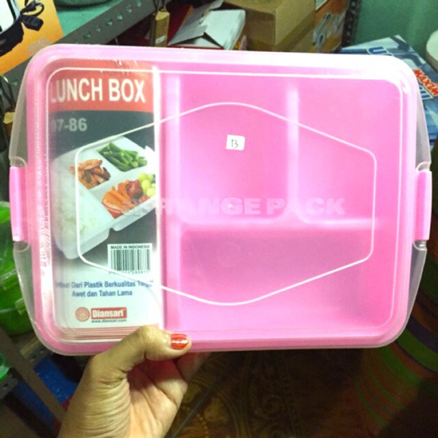 Tempat makan cantik. Kotak bekal transparan Murah lunch box