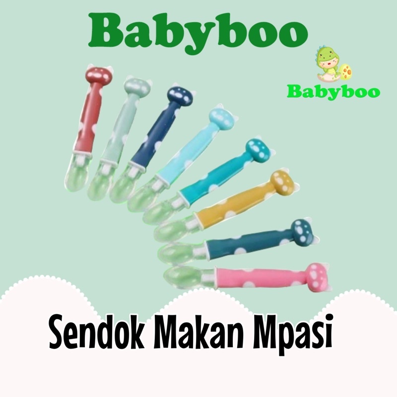 Sendok Makan Bayi Silicon/Sendok Makan Mpasi Anak Plastik