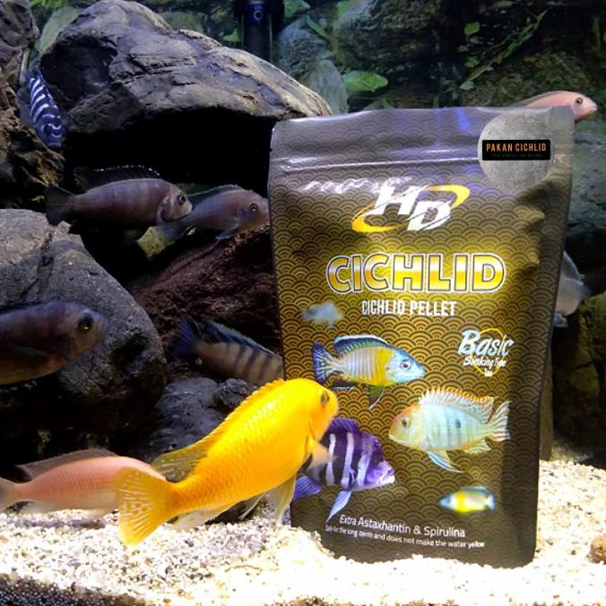 [PAKAN CICHLID] Pelet Ikan HD CICHLID sinking (tenggelam) 250 gr