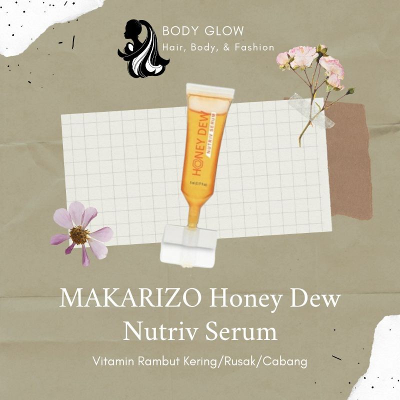 MAKARIZO Honey Dew Nutriv Serum 5ml Vitamin Rambut Rusak (SATUAN)