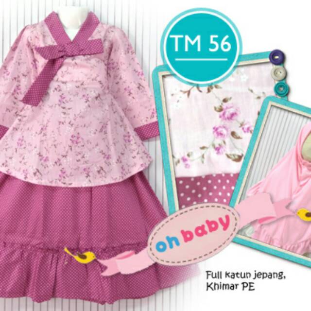 stelan rok tunik hanbok