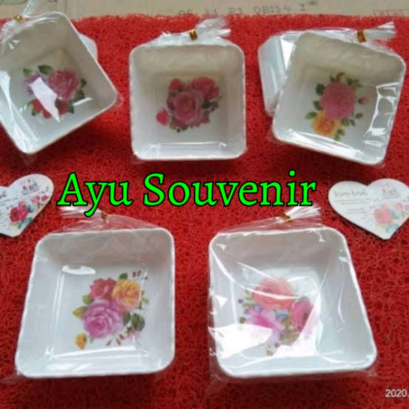 Souvenir Pernikahan MANGKOK SAMBAL KOTAK Kemas PLASTIK