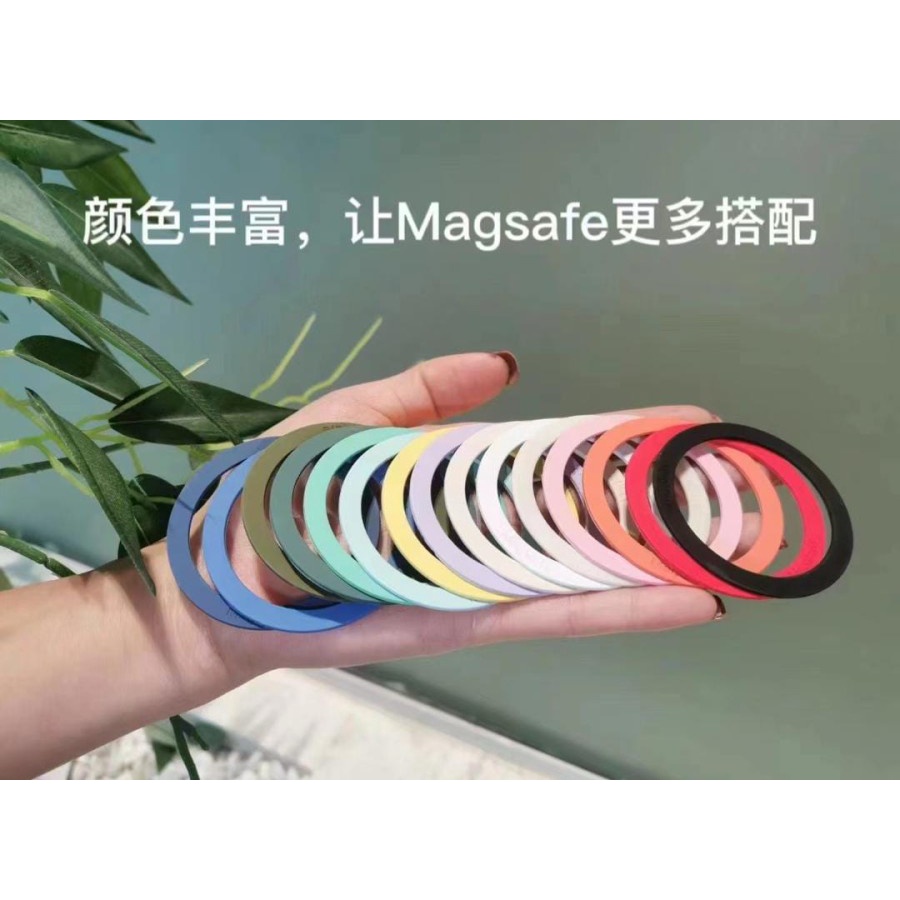 Silicone Sticker Magnetic Charger RING MAGSAFE MACARON Charger Magnetic RING CHARGER MAGNETIC MACARO