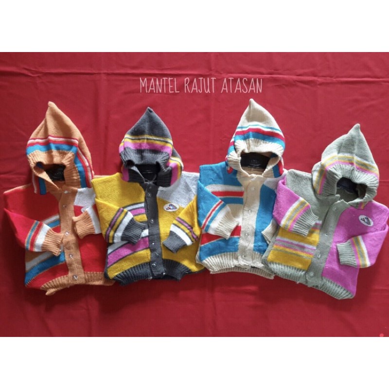 mantel rajut atasan/mantel bayi/mantel rajut boboko