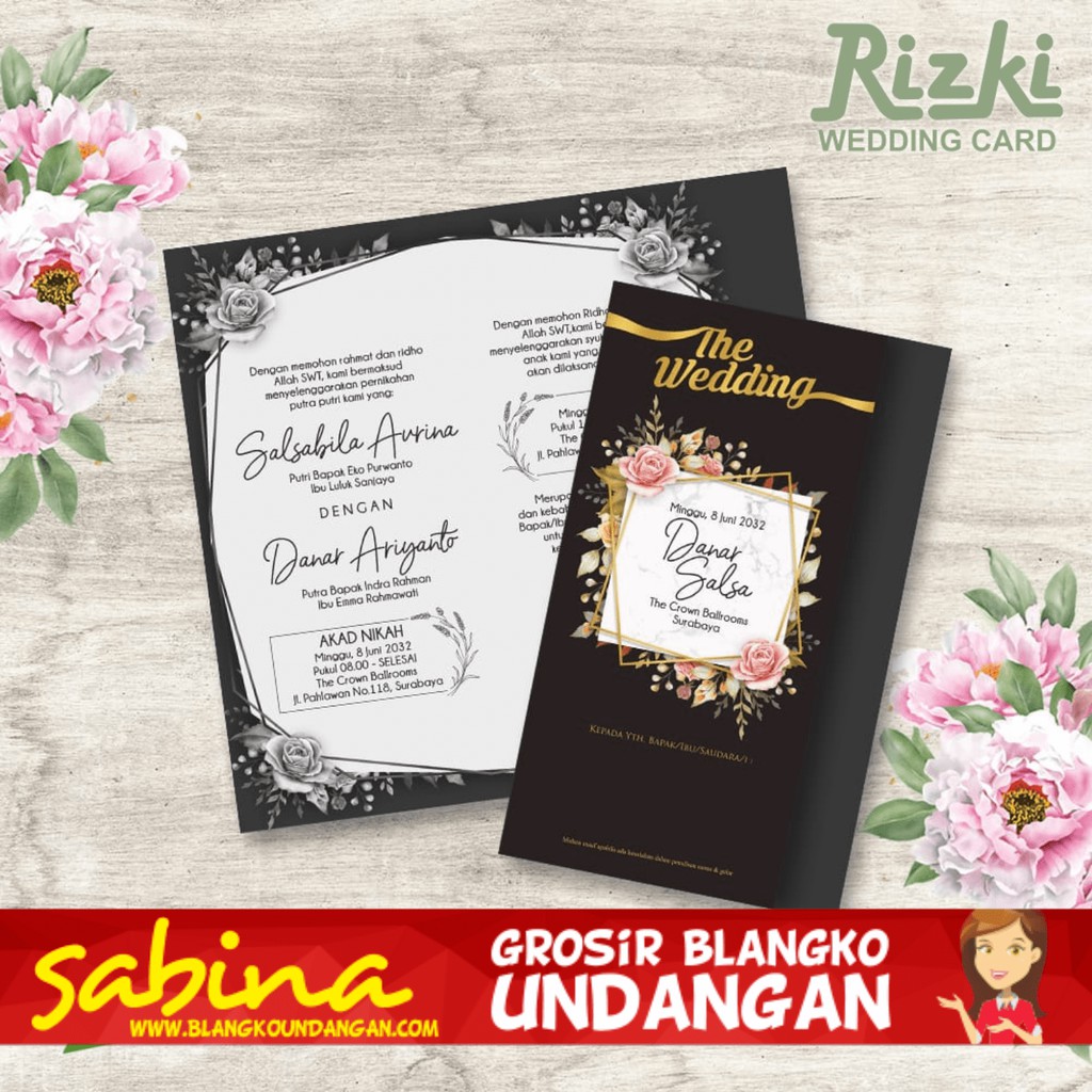 BLANGKO UNDANGAN RIZKI 27 | SABINA UNDANGAN