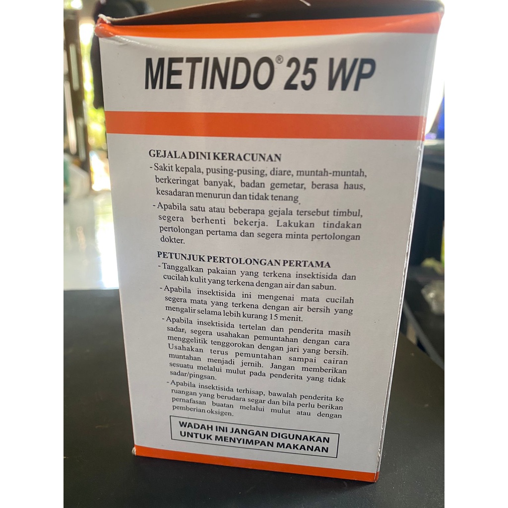 Insektisida Metindo 25 WP Repack 15 g untuk Mengendalikan Hama Ulat, Kutu, dan Thrips