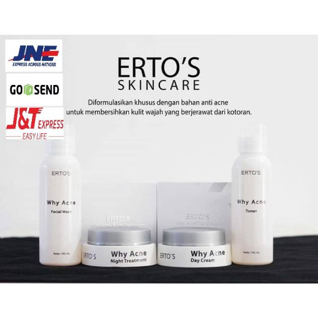 Paket Ertos Why Acne Original Erto S Paket Jerawat Indonesia